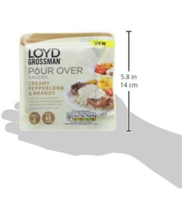 Loyd Grossman Peppercorn Sauce 170g - Rich and Flavorful Sauce for Steak and More - Buy Online on GoSupps.com