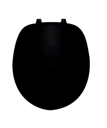 Centoco 200-407 Heavy Duty Round Black Toilet Seat with Top Mount Plastic Hinge - Buy Online on GoSupps.com