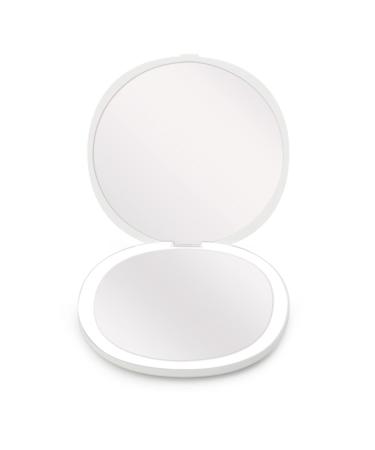 ACHORO Makeup Mirror Multi-Functional Suitable for Wallet Pouch - 3X Magnifying with Light - Premium Quality Led  Dimmable  Compact & Rechargeable - Portable Travel Lighted Beauty Makeup Mirror