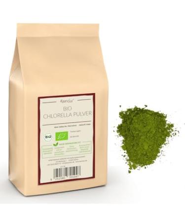 Kamelur Organic Chlorella Powder 500g - Organic Chlorella - Organic Seaweed - Organic Seaweed Powder in Biodegradable Packaging