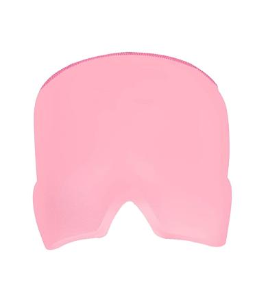 kawehiop Eye Patch Gel Migraine Relief Hat Lightweight Eyepatches Sleeping Covers Cooling Cover Eyes Tension Sinus Men Double Layer/Pink