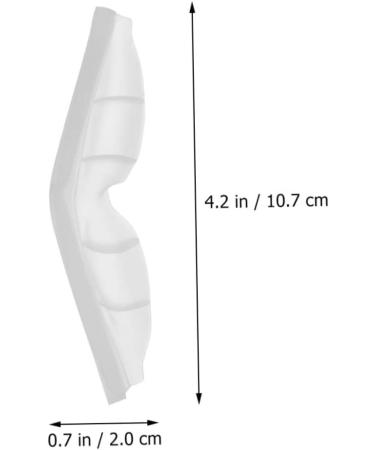 Coheali 160 PCS Self-Adhesive Anti-Fog Nose Brace Clips for Glasses - Transparent Support Frame & Gel Pads - 10.7x2x1cm Perfect for Fog-Free Vision - Buy Online on GoSupps.com
