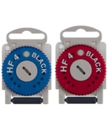 HF-4 Black Cerumen Filter for Hearing Aids | Blue Left Side - Optimal Sound Protection International Shipping Available - Buy Online on GoSupps.com