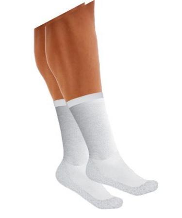 URIEL Rugged Silver Socks - Small (White) S: Women (4 - 7.5) White