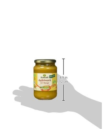 Alnatura Organic Apple Puree with Mango - Vegan Pack of 6 (6 x 360g) - Healthy Snack for Kids & Adults - Buy Online on GoSupps.com
