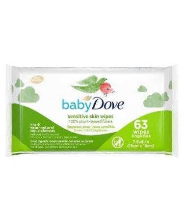 Baby Dove Sensitive Skin Wipes 100% plant based fibers