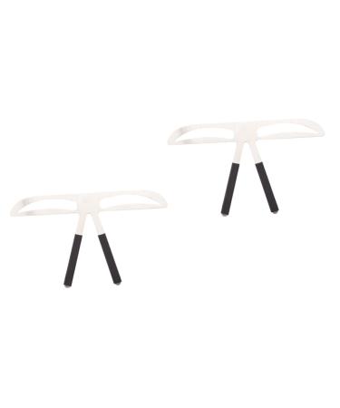 SOESFOUFU 2pcs Eyebrow Stencil Kit Women Eyebrow Ruler Eyebrow Assistant Reusable Eyebrow Grooming Stencil