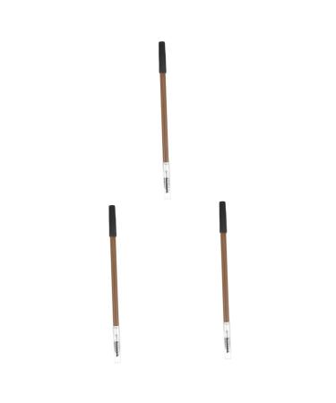 Didiseaon 3pcs Eyebrow Pencil Eyebrow Pen Portable Brow Pencil Double Head Miss