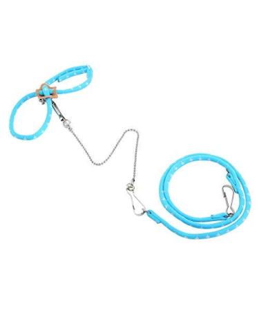 HEEPDD hamster harness adjustable outside training Keeping leash Colorful pull rope anti-bite chest straps vest leash for hamster Gerbil rat mouse ferret chinchilla glider squirrel (blue)