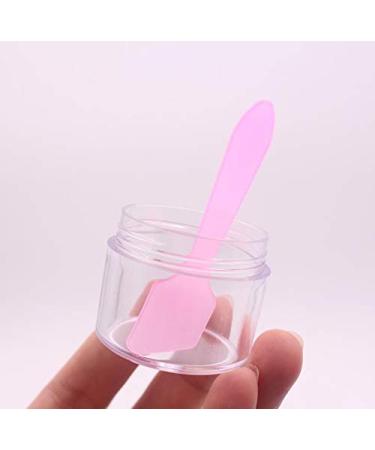 Buy 100PCS Pink Disposable Plastic Face Pack Spatula | Mini Scoop for Cream & Mud | DIY Beauty Tool - Buy Online on GoSupps.com
