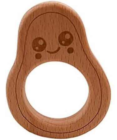 Wendysun 10pcs Cartoon Wood Teether: Natural Animal Gourd Baby Shape Teething Toy - Buy Online on GoSupps.com