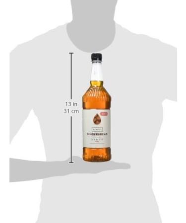 Sugar Free Gingerbread Syrup - 1 Litre Bottle, Low Calorie, Vegan & Nut Free for Coffee, Cocktails & Baking - Buy Online on GoSupps.com