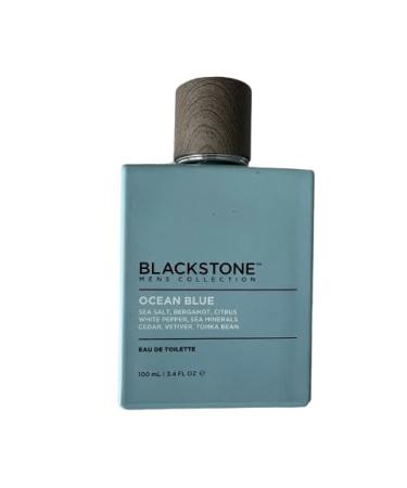 Ocean Blue Fragrance for Men by Blackstone 3.4 fl oz Blue Citrus Scent Bergamot and Sea Salt Notes