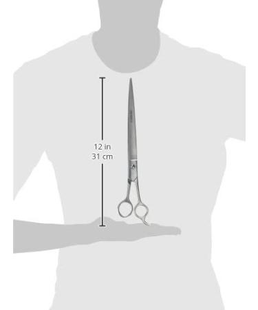Tamsco 12-Inch Barber Scissor/Groomer with Rest - Stainless Steel, Ice Tempered, Beveled Edge - Buy Online on GoSupps.com