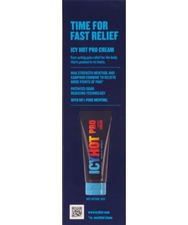 Icy Hot Pro Cream with Micro Spheres - 2 oz | Fast Acting Pain Relief | International Shipping Available - Buy Online on GoSupps.com