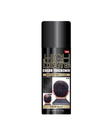 High Beams Color Thickener Temporary Spray-On Hair - Jet Black 2.7 oz (3 pack) 2.7 Ounce (Pack of 3)