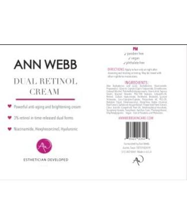 Dual Retinol Cream - All Natural Night Moisturizer w/Time Release Retinol Gentle & Powerful Exfoliator, Anti-Aging, Anti-Wrinkle, Smoothing Fine Lines & Brightening Night Cream. 2oz 2 Fl Oz (Pack of 1) - Buy Online on GoSupps.com
