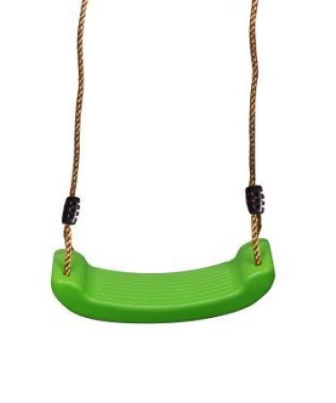 SUMMERSDREAM Rigid Child Swing Set Heavy Duty Swing Seat for Kids - Outdoor Durable Tree Swing for Children Play Ground - Strong Nylon Rope Indoor Swing (Lime Green)