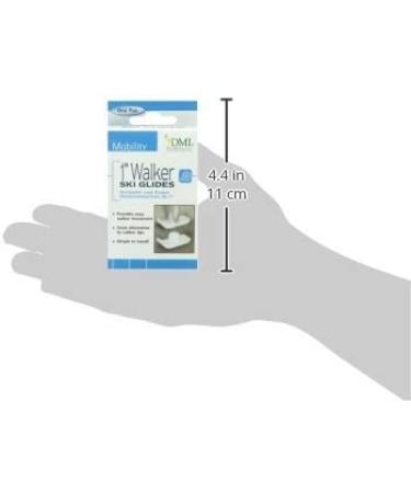 MABIS Walker Ski Glides 1-Inch Legs - Lift-Free Mobility Aid - Made in USA (2 Count) - Buy Online on GoSupps.com