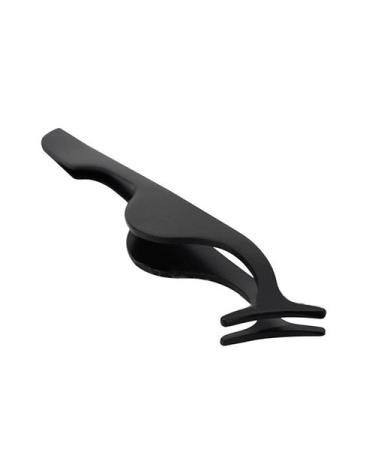 Steellwingsf Stainless Steel False Eyelashes Applicator Remover Tweezer Clip Makeup Tool (Black)