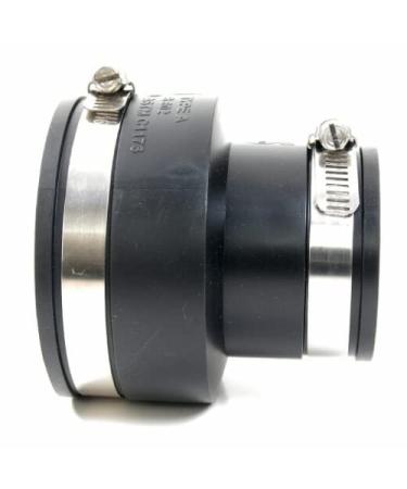 Pondlife flexible reducer 75 x 63 mm pipe connector made of PVC rubber reduction with 2 stainless steel hose clamps reducing pieces