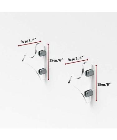 WANLIAN Lightsaber Rack - Wall-Mounted Transparent Holder for 1 Pair of Lightsabers/Swords - Buy Online on GoSupps.com