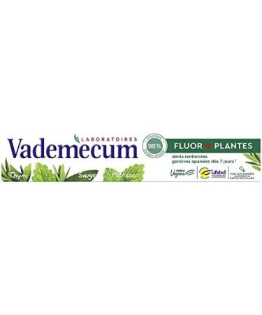 VADEMECUM - Fluoride and Plants Toothpaste 75Ml - Pack of 4 - Free Shipping - Buy Online on GoSupps.com