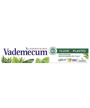 VADEMECUM - Fluorine And Plant Toothpaste 75Ml - Pack of 4