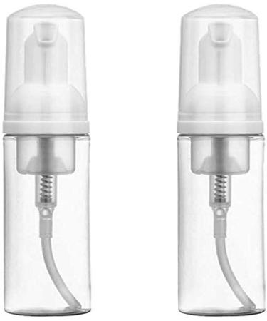 Tenlacum 2 pieces of travel bottle dispenser foam donor bottle plastic refillable empty mini foaming soap shampoo donor for travel 50 ml