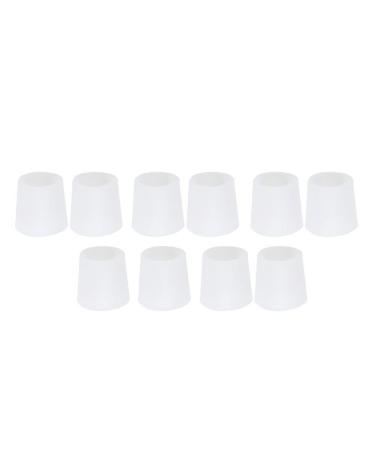 TOSSPER 10Pcs Silicone Little Toe Tube Cors Blisters Correction Pinkie Protector Bunion Toe Finger Protection Gel Sleeve