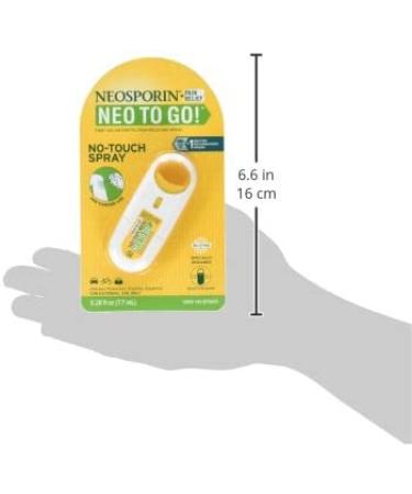 Neosporin + Pain Relief Neo To Go! Antiseptic Spray 0.26 fl oz - Fast First Aid Solution - Buy Online on GoSupps.com