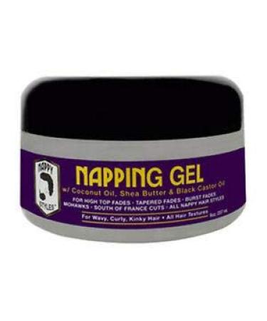 Nappy Styles Napping Gel With Coconut Oil Shea Butter & Black Castor Oil 8 Oz