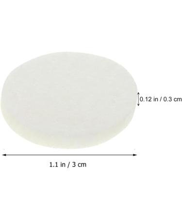 Healeved 50pcs Round Aroma Pads Essential Oil Diffuser Locket Necklace Refill Pads Pendant Perfume Oil Jewelry Oil Pads Humidifier Accessories for Car Room Office White 30mm - Buy Online on GoSupps.com