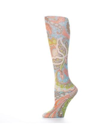 Red Moby Celeste-Stein-CMPSQ-2217 8-15 mmHg Compression Sock - Queen - Turquoise Calypso