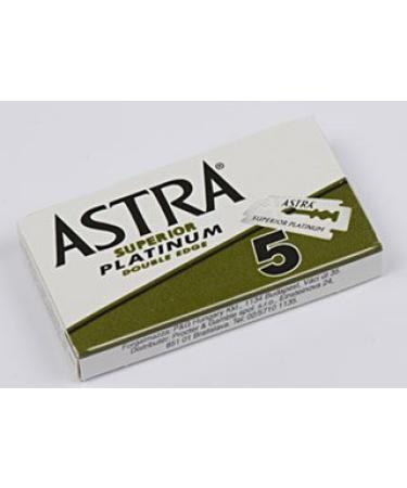 Astra Superior Platinum Double Edge Safety Razor Blades - Pack of 3, 5 Count - Buy Online on GoSupps.com