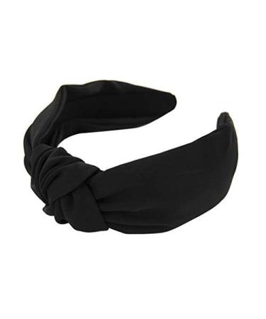 axy fabric headband with knot-vintage-beautiful ladies headband hair accessory headband HR35 (black)