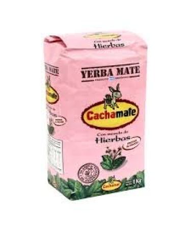 Yerba mate Cachamate Rosa Herbal mix Boldo & Mint 2.2 Lb / 1 Kg