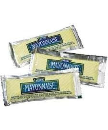 Heinz Mayonnaise Single Serve Packets of Mayo - 50 Count + a one of a kind Abstract Art Coaster by PaLiSoL CREATiONS | Convenient Individual Portions | Ideal for On-the-Go Picnics and Restaurants!! - Buy Online on GoSupps.com