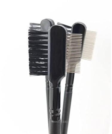 Buy BeautyU&Me Steel Eyebrow Eyelash Dual-Comb Extension Brush - Premium Metal Cosmetic Tool for Perfect Makeup | International Shipping Available - Buy Online on GoSupps.com
