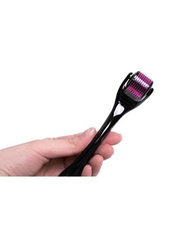 Derma Roller 1.5mm Microneedle for Face 540 Titanium Needles with Storage Case - Black - Buy Online on GoSupps.com