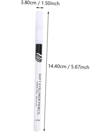 Mikinona 24pcs Eyeliner Pencil Brown Eyeshadow Glitter Eyeshadow Brown Eye Liner Pencil Wooden Pole White - Buy Online on GoSupps.com