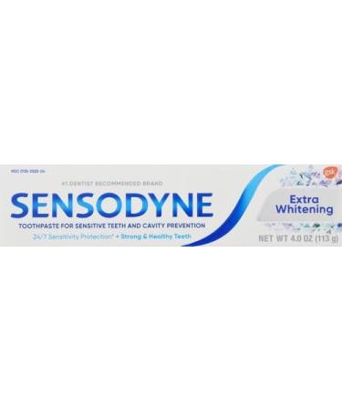 Buy Sensodyne Extra Whitening Toothpaste - Sensitive Teeth & Cavity Prevention - 4 oz | International Shipping Available - Buy Online on GoSupps.com