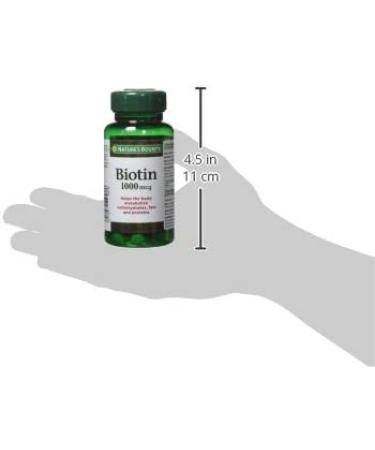 Nature's Bounty Biotin 1000 mcg 100 Coated Tablets - Buy Online on GoSupps.com