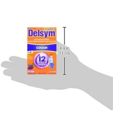 Delsym Grape Cough Suppressant for Children and Adults - 3 Fl Oz - Buy Online on GoSupps.com