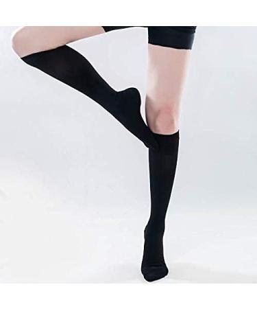 GPRAR Premium Class 2 Medical Compression Stockings - 23-32 mmHg Knee-High Lace Unisex Reduce Swelling & Varicose Veins - Large Black - Buy Online on GoSupps.com