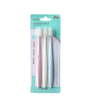 SUICRA Toothbrushes Macromolecule Nano Simple Porcelain Sense Small Head Soft Toothbrush 3pcs