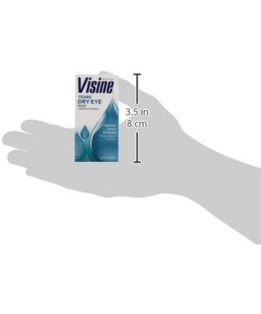 Visine Dry Eye Relief Lubricant Eye Drops 0.5 fl. oz - Soothes and Moisturizes Irritated Dry Eyes - Buy Online on GoSupps.com