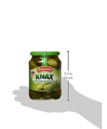 Hengstenberg Knax Gherkins - Crunchy & Spicy - 12 Pack (12 x 670g) | Buy Internationally - Buy Online on GoSupps.com