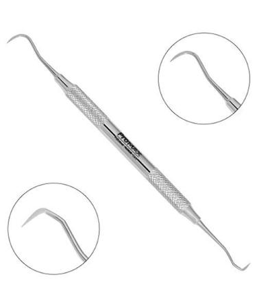 Professional Dental Tartar Scraper Tool - Double Ended Remover for Teeth - Plaque & Tooth Cleaning at Home - Surgical Stainless Steel - 1 Count - Buy Online on GoSupps.com