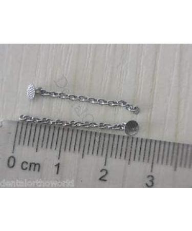 10 Pcs Stainless Steel Traction Chains with Eyelet Button for Dental Orthodontics - Buy Online on GoSupps.com